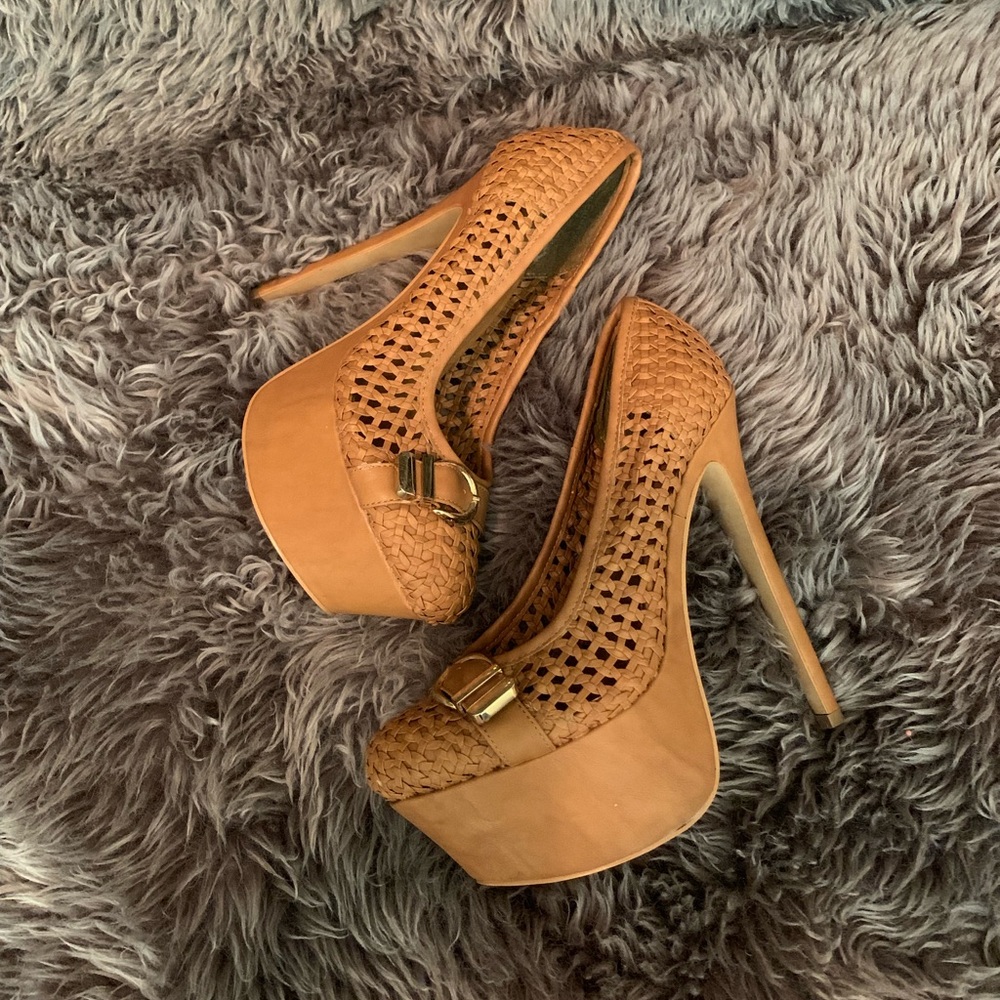 Bebe Woven Stilettos